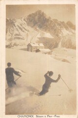 Chamonix - Skieurs A Plan Praz -
													74 Haute Savoie
												