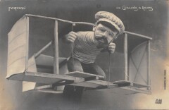 Aviation - Cpa Satirique - Farman - De Chalons A Reims - Aviateur -
													France
												