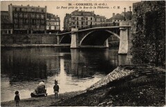Corbeil Le Pont pris de la Rue de la Pecherie