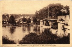 Ris-Orangis Le Pont et le Saine à Ris-Orangis