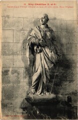 Viry-Chatillon Sainte-Luce Vierge - Statue