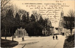 Saint-Germain-les-Corbeil Entree du Chateau et l'Eglise