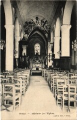 Orsay Interieur de l'Eglise à Orsay