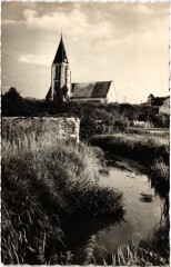 Milly-la-Foret L'Eglise et la Riviere l'Ecole