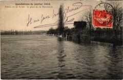 Bords de la Seine, le quai de la Baronnie France -
													94 Val de Marne
												