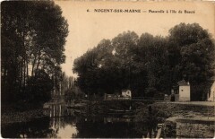 Nogent s Marne Passerelle a l'Ile de Beaute France