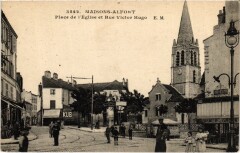 Alfortville Place de l'Eglise et Rue Victor Hugo France à Alfortville