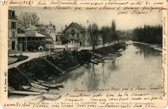 La Varenne Vue prise du Pont de Chennevieres France