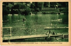 La Varenne Un coin de Marne,pris de la Plage France