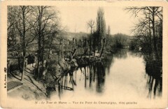 Champigny Vue du Pont, rive gauche France