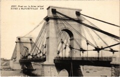 Vitry a Alfortville Pont sur la Seine reliant France à Alfortville