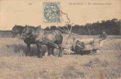 En Beauce / Une Moissonneuse Lieuse -
													28 Eure et Loir
												