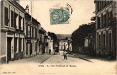 Orsay La Rue Archange et l'Eglise France à Orsay