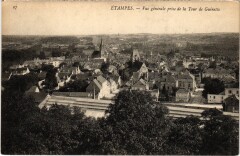 Etampes Vue Generale prise de la Tour France