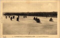 Montlhery Un Depart de Motocyclettes France