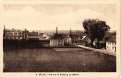 Delle vue sur le faubourg de Belfort à Belfort