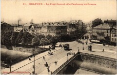 Belfort Pont Carnot et Faubourg de France à Belfort