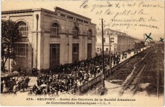 Belfort Sortie des Ouvriers de la Societe Alsacienne à Belfort
