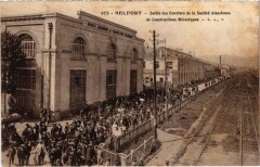 Belfort Sortie des Ouvriers de la Societe Alsacienne à Belfort