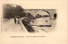 Nogent vue de la Marne et du Viaduc