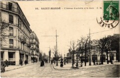 St Mande Avenue Gambetta et la Gare -
													94 Val de Marne
												