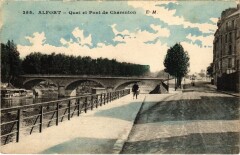 Alfortville Quai et Pont de Charenton à Alfortville