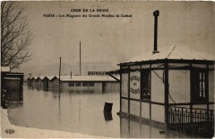 Carte postale ancienne Inondations 1910 Paris Les Magasins des Grands Moulins de Corbeil
                                                                     à Corbeil-Essonnes
                                