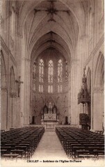 Carte postale ancienne Cholet Interieur de l'Eglise Saint-Pierre
                                                                     à Cholet
                                
