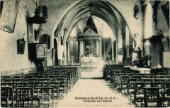 Fontenay les Briis Interieur de l'Eglise France