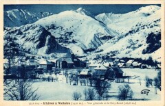 L'hiver a Valloire - Vue générale et le Crey-Rond -
																					73450 Valloire
																			