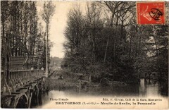 Montgeron Moulin de Senlis, la Passerelle France à Montgeron