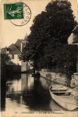 Tonnerre un coin de l'Armancon à Tonnerre