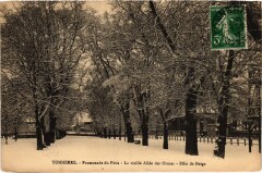 Winter Neige Tonnerre Promenade du Patis à Tonnerre