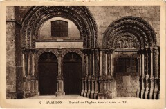 Avallon Eglise Saint-lazare Portail à Avallon