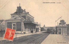 Beaumont Le Roger - La Gare - Train à Beaumont-le-Roger