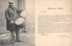 Puy De Dome - Avis Au Public - Tambourinaire - Crieur Public