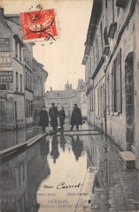 Vernon - Inondations 1910 - Rue Carnot à Vernon