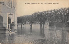 Vernon Inonde 1910 - Rue Andre Bourdet Et Avenue à Vernon