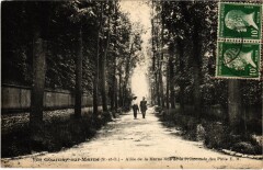 Gournay Allee de la Marne vue de Promenade France