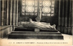 Saint-Denis Tombeau de Henri Ii et de Catherin France à Saint-Denis