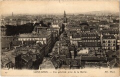 Saint-Denis Vue Generale prise de la Mairie France à Saint-Denis