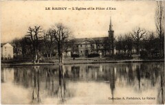Le Raincy L'Eglise et la Piece d'Eau France au Raincy