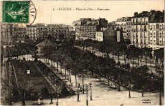Carte postale ancienne Place des Fêtes - Panorama
                                                                     à Clichy
                                