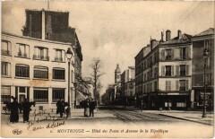Montrouge Hotel des Postes et Avenue de la Rep France à Montrouge