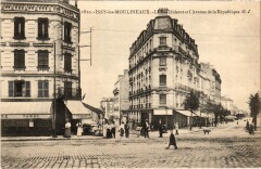 Issy La Rue Diderot et l'Avenue de la Republique France