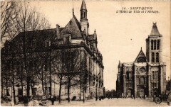 Saint-Denis L'Hotel de Ville et l'Abbaye France -
																					93210 Saint-Denis
																			