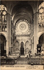 Saint-Denis Le Transept Nord, La Grande Rose France à Saint-Denis