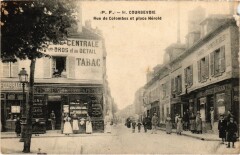 Courbevoie Rue de Colombes et place Herold France à Colombes