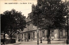 Carte postale ancienne La Mairie
                                                                     à Saint-Ouen-sur-Seine
                                