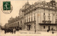 Carte postale ancienne La Gare du Quai d'Orsay
                                                                     à Paris 7e
                                